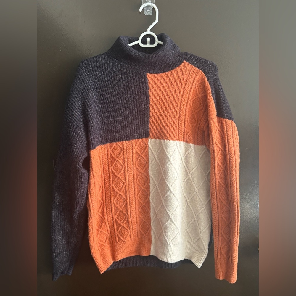 Color Block Turtleneck